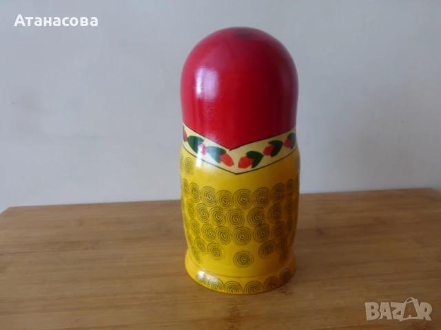 Матрьошка Семьоновка 8 бр 1980 г, снимка 8 - Антикварни и старинни предмети - 50978837