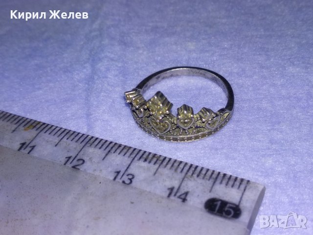 ИЗЯЩЕН ДИАМАНТЕН СРЕБЪРЕН ФЕШЪН АРТ ПРЪСТЕН СРЕБРО 925 с ИСКРЯЩИ ЮВЕЛИРНО ФАСЕТИРАНИ КАМЪНИ 40507, снимка 13 - Пръстени - 42614195