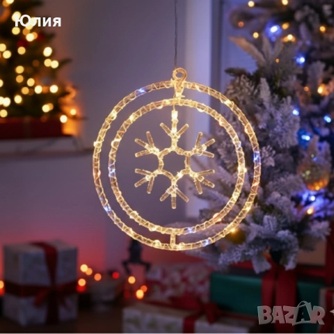 Въртяща се коледна декорация , снимка 2 - Декорация за дома - 52566953