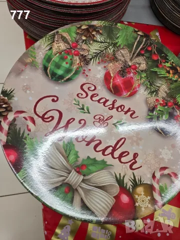 пластмасови коледни чинии плата, снимка 4 - Чинии - 48060862