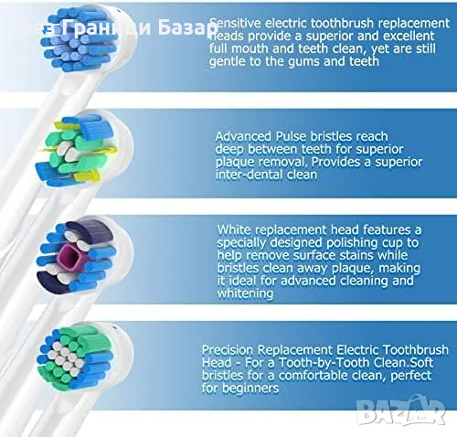 Нови Глави за четка за зъби Cokfais 16 броя за Braun Oral B Pro & Teen, снимка 6 - Други - 47621001