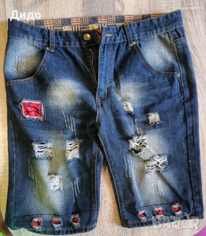 Мъжки къси дънки Н:34/36, снимка 2 - Къси панталони - 50780076