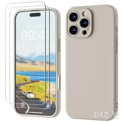 GOODVISH силиконов кейс за iPhone 16 Pro Max + 2 протектора, снимка 2 - Калъфи, кейсове - 55871265