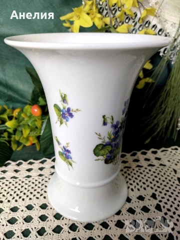 Heinrich ваза с виолетки , снимка 3 - Вази - 54152407