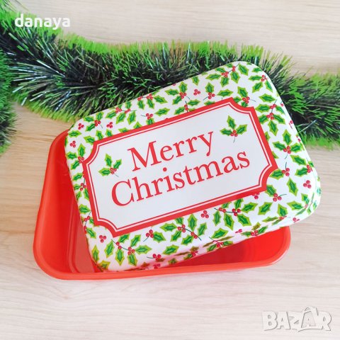 3254 Коледна кутия за съхранение на лакомства, снимка 7 - Кутии за храна - 38847350