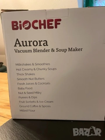 Вакуумен блендер и уред за приготвяне на супи Aurora - черен, червен, снимка 4 - Блендери - 50901772