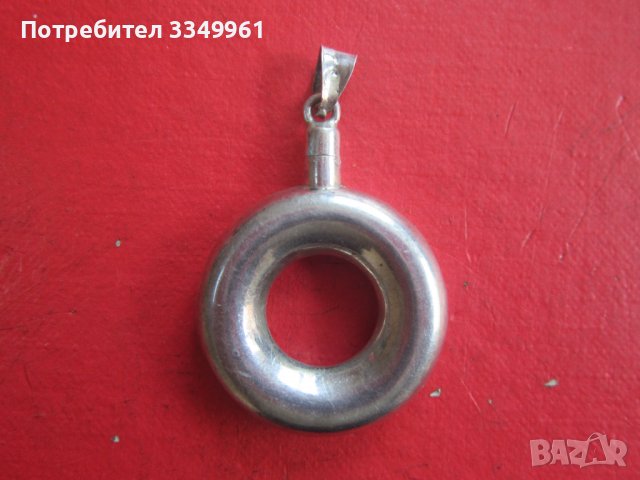 Сребърен медальон висулка 925, снимка 2 - Колиета, медальони, синджири - 36611809