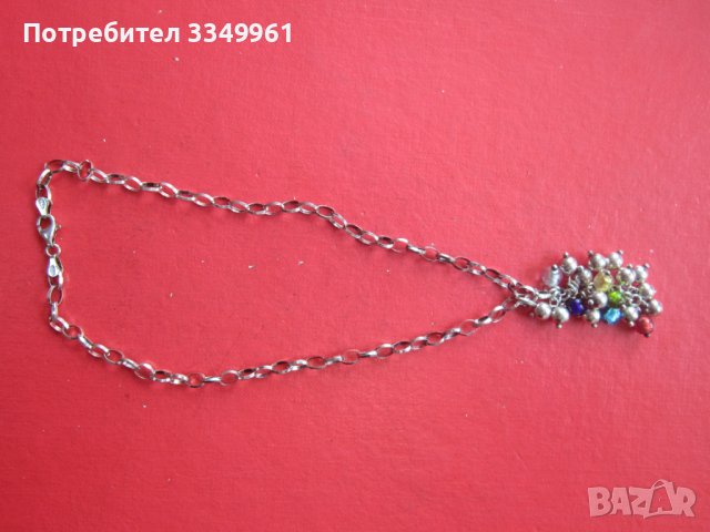 Уникално дизайнерско сребърно колие с камъни , снимка 8 - Колиета, медальони, синджири - 36622296