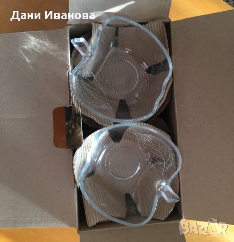 Комплект 6 стъклени купички "ябълки", снимка 7 - Чинии - 31614970