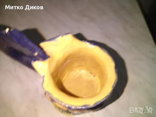 Метална халба тигър ръчна изработка винтидж Н-170мм Фи61мм настрани 185мм с дръжката, снимка 5 - Колекции - 48472995