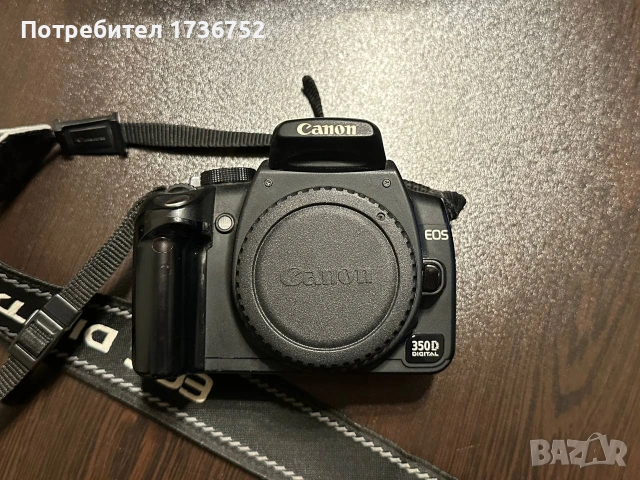 Фотоапарат Canon 350D с китов обектив Canon EF-S 18-55mm, снимка 2 - Фотоапарати - 54114795
