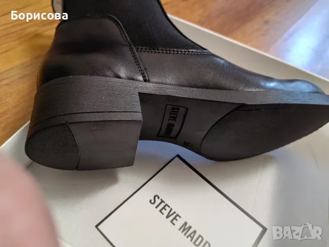 Боти Steve Madden от естествена кожа, снимка 3 - Дамски ботуши - 56450843