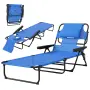 Градински шезлонг Outsunny Sun Lounger, сгъваем, снимка 11