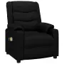 vidaXL Електрически масажен стол, черен, изкуствена кожа, снимка 3