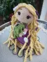 Рапунцел / Rapunzel  Плетена кукла, снимка 2