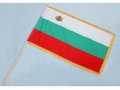 Българско знаме с ресни и герб 70х120см, снимка 2