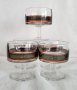 Пет стъклени чаши за коктейл с популярен дизайн от 70-те години на минали век., снимка 4