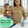 Държач за бебешко шише Ingenuity Robins Egg Light gray, снимка 4