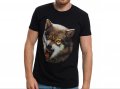 Нова мъжка тениска с дигитален печат Зъбат вълк, Серия Вълци, снимка 15