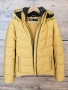 Ново дамско яке ZARA зимно горчица размер XS качулка подплата вата сако палто жълто златисто, снимка 1