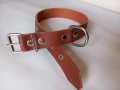 Натурален кожен нашийник (Керемида) – ширина 3 см / дължина 60 см, снимка 3