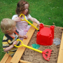 Градински Комплект GINGER HOME 2 в 1, Детска Маса за Пикник и Пясъчник, Игри на Открито, Дървен, 96х, снимка 3