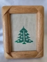 Ръчно изработен мини гоблен „Коледна елха“ , снимка 4
