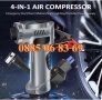 4в1 Преносим компресор, стартерно устройство /Jump Starter/ LED фенер, USB зарядно, помпа за кола, снимка 4