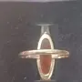 Златен пръстен с кехлибар., снимка 4