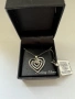Ново сребърно колие двойно сърце (Sterling Silver), снимка 3
