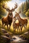 Дигитални картини елени, снимка 2