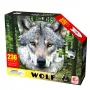 Пъзел Вълк - 236 елемента - с нестандартни елементи, снимка 2