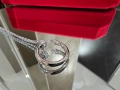 CARTIER Nail Juste un Clou Silver Diamonds Pendant Дамско Колие Пирон, снимка 1