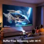 Android 11 Projector HY300 PRO+ HD, WIFI6, BT5.0, 260ANSI, 8000lumens + подарък, снимка 7