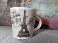 порцеланова чаша за кафе с Айфеловата кула от Париж, Франция, снимка 1 - Чаши - 42085955