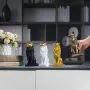 Елегантна Ръчно Изработена Скулптура на Статуя на Лъв Крал, снимка 3
