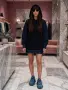 Дамски дълъг суичър с качулка и дънкова задна част, снимка 1