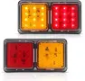 Комплект 2 задни LED светлини за ремарке, 12 V, 24 диода, снимка 1