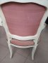 Комплект масив ретро кресла с маса антик бяло, снимка 8