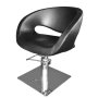 Фризьорски стол в черно T53, снимка 1 - Фризьорски столове - 42835783