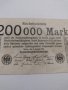 Райх банкнота - Германия - 200 000 марки / 1923 година - 17928, снимка 2