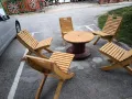 Дървени градински сгъваеми столове , снимка 1
