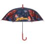 Чадър тип бастун за дъжд Автоматичен детски червен син Спайдърмен 68 см, снимка 2