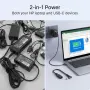Нова Компактно HP лаптоп зарядно 65W GaN USB-C USB-A UK адаптер контакт, снимка 4