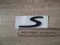 Porsche S черен мат емблема голям размер, снимка 6