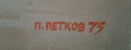 Картина "Крепостта Баба Вида", 1975 г., худ. П. Петков (1924-1976), снимка 2