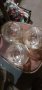 3 броя стъклени чаши за полюлей-15лв, снимка 1 - Полилеи - 40698154