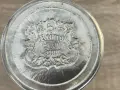Комплект от 2 винтажни чаши/стакани с ефект кракле – Reines Zinn / Real Pewter.(1960-1970), снимка 3