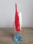 Многоцветна риба - ваза от муранско стъкло Barbini 1950, снимка 7