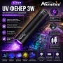 Професионален ултравиолетов ръчен UV фенер 365nm черен филтър за фалшиви пари евро урина камъни, снимка 1